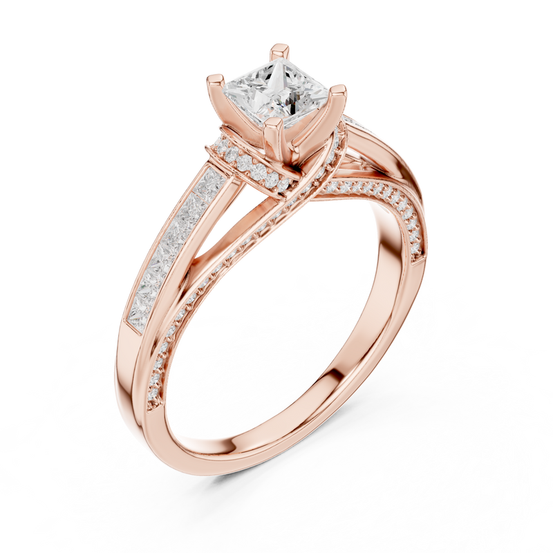 Ladies Ring LR-0282@7 - Rose Gold - Image