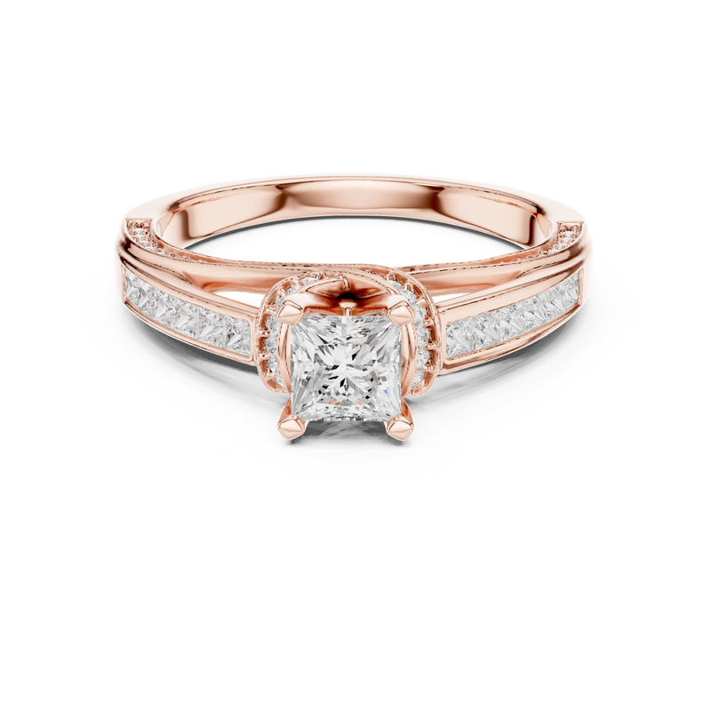 Ladies Ring LR-0282@7 - Rose Gold - Image