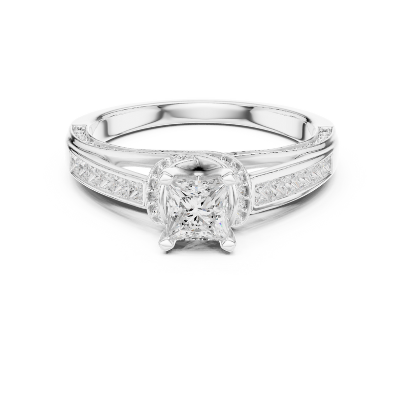 Ladies Ring LR-0282@7 - White Gold - Image