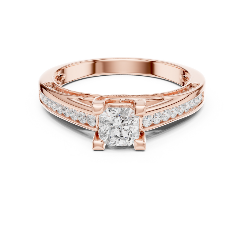 Ladies Ring LR-0283@7 - Rose Gold - Image