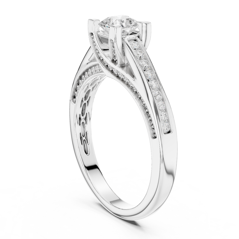 Ladies Ring LR-0283@7 - White Gold - Image