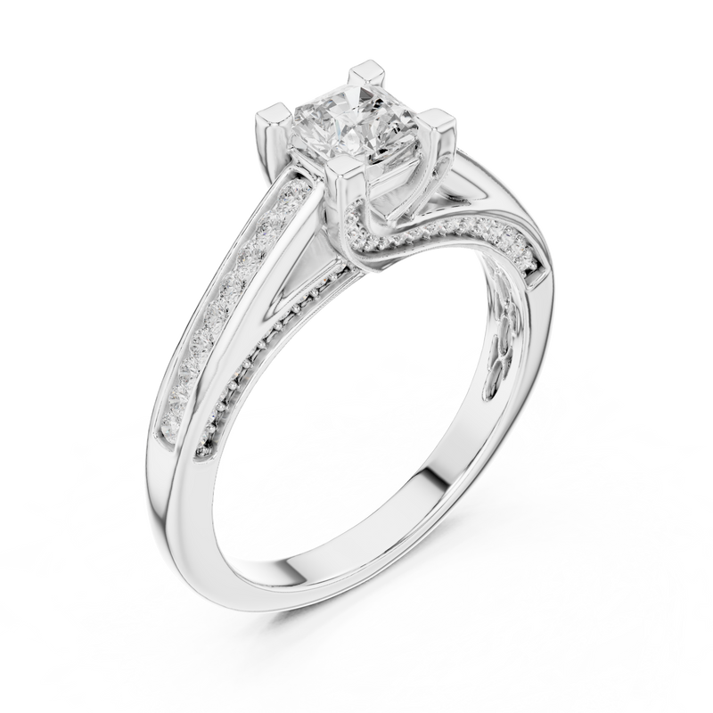Ladies Ring LR-0283@7 - White Gold - Image