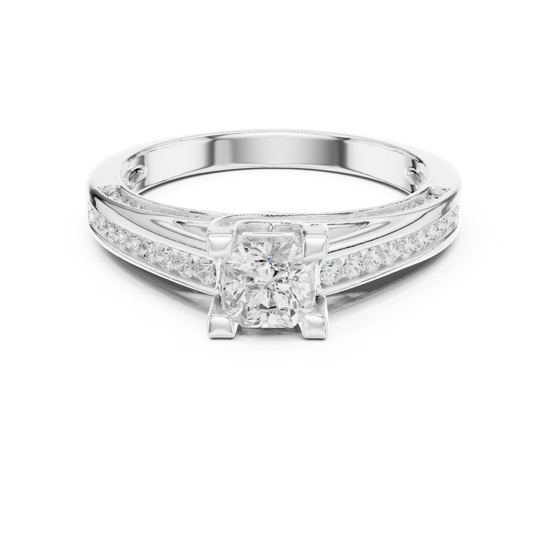 Ladies Ring LR-0283@7 - White Gold - Image