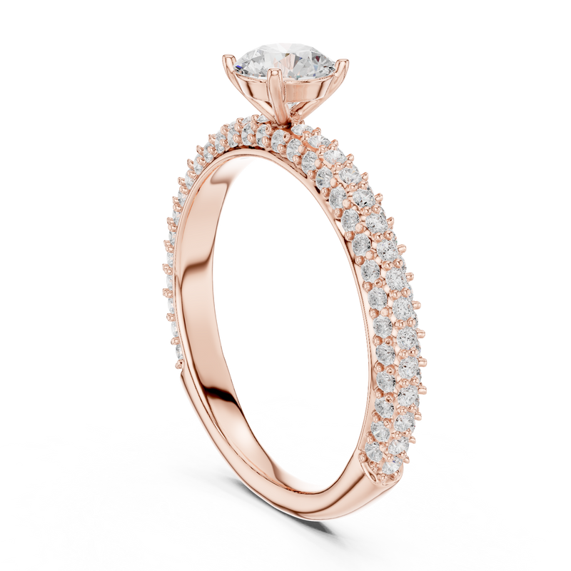 Ladies Ring LR-0288@7 - Rose Gold - Image