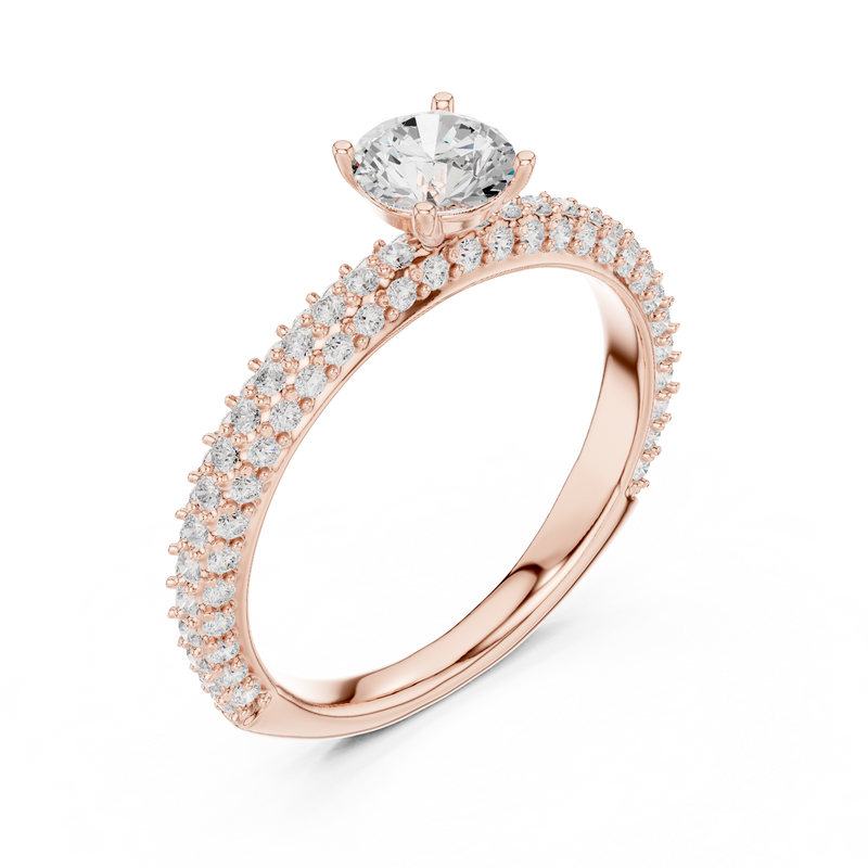 Ladies Ring LR-0288@7 - Rose Gold - Image