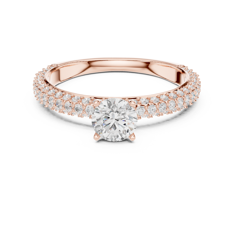 Ladies Ring LR-0288@7 - Rose Gold - Image