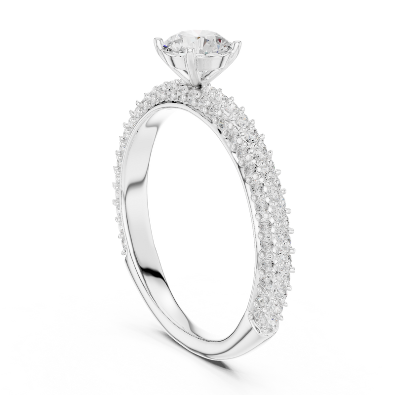 Ladies Ring LR-0288@7 - White Gold - Image