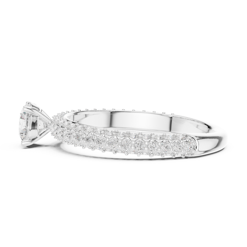 Ladies Ring LR-0288@7 - White Gold - Image