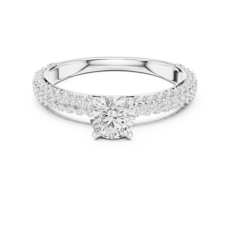 Ladies Ring LR-0288@7 - White Gold - Image