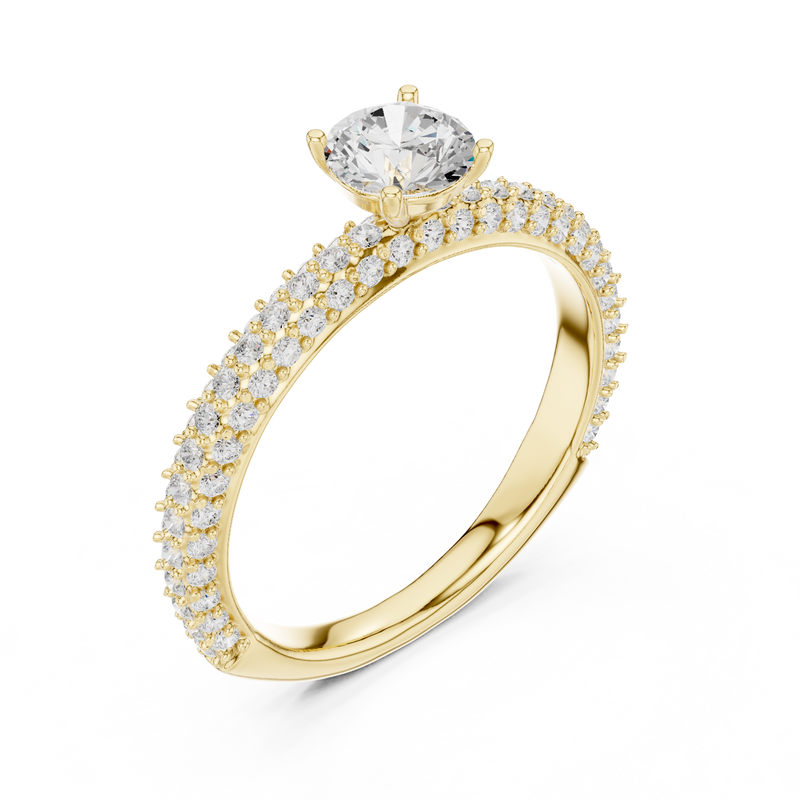Ladies Ring LR-0288@7 - Yellow Gold - Image