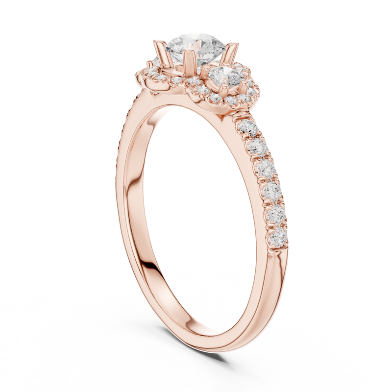 Ladies Ring LR-0289@7 - Rose Gold - Image