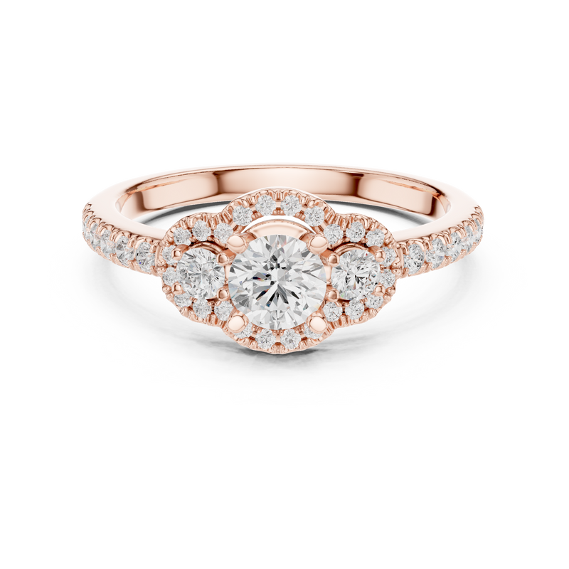 Ladies Ring LR-0289@7 - Rose Gold - Image