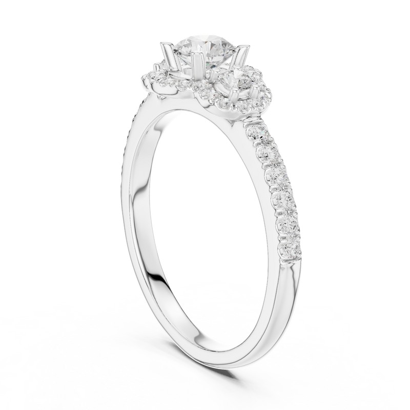 Ladies Ring LR-0289@7 - White Gold - Image