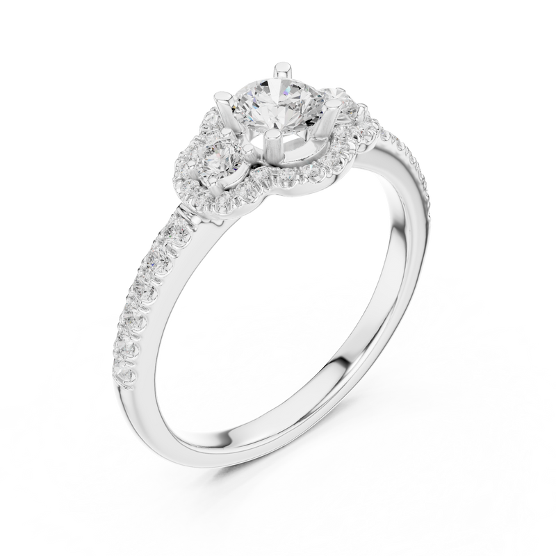 Ladies Ring LR-0289@7 - White Gold - Image