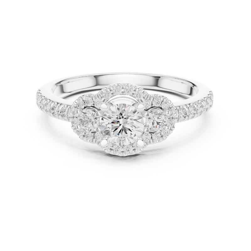Ladies Ring LR-0289@7 - White Gold - Image