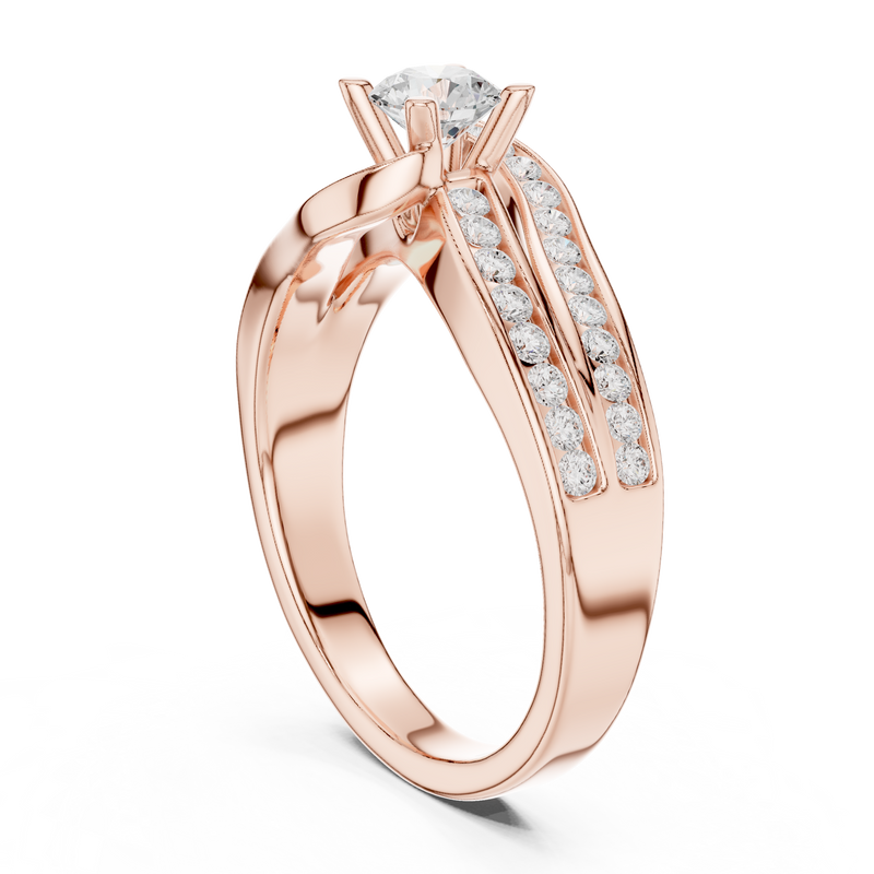 Ladies Ring LR-0292@7 - Rose Gold - Image