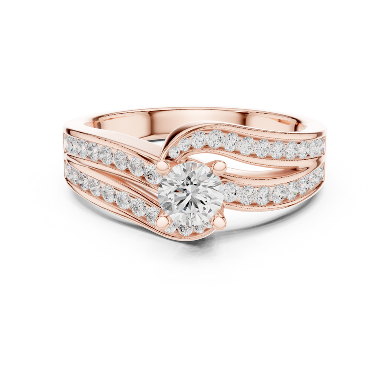 Ladies Ring LR-0292@7 - Rose Gold - Image