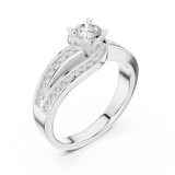 Ladies Ring LR-0292@7 - White Gold - Image