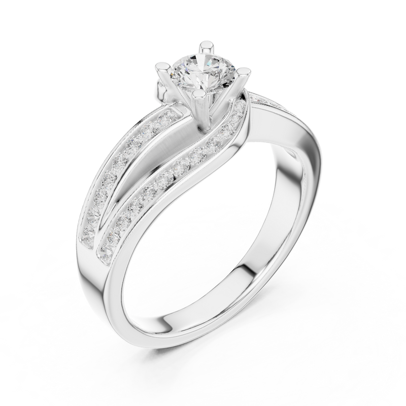 Ladies Ring LR-0292@7 - White Gold - Image