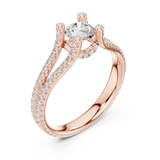 Ladies Ring LR-0295@7 - Rose Gold - Image