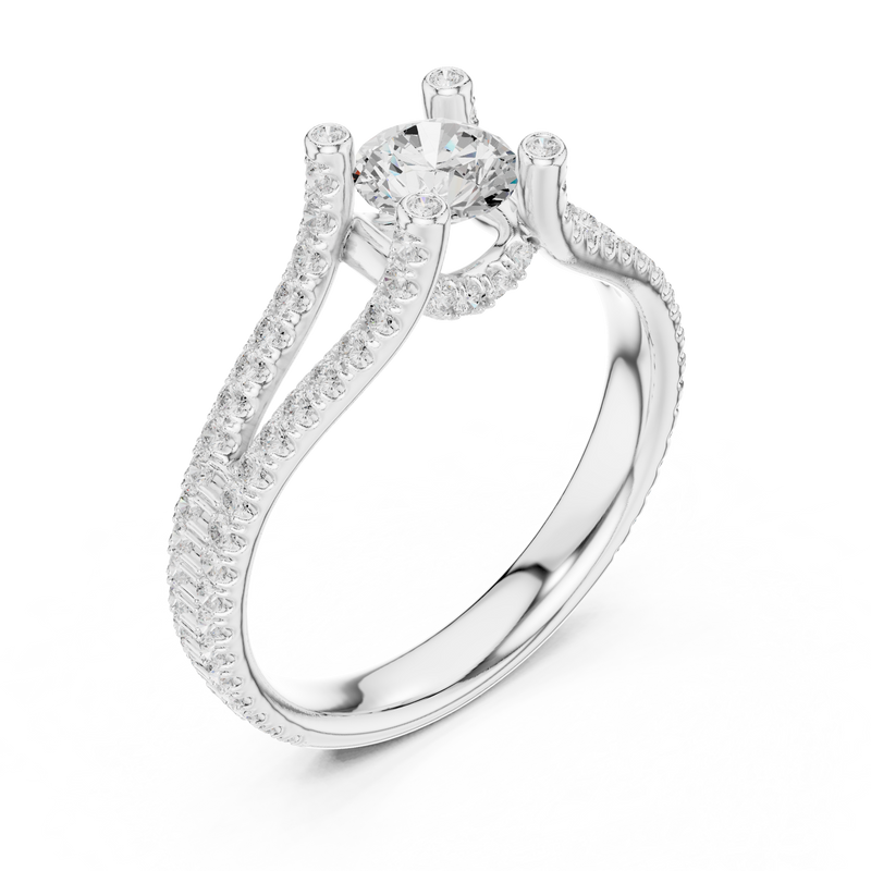 Ladies Ring LR-0295@7 - White Gold - Image