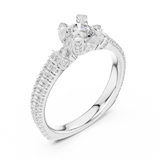 Ladies Ring LR-0296@7 - White Gold - Image