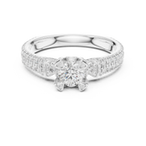 Ladies Ring LR-0296@7 - White Gold - Image