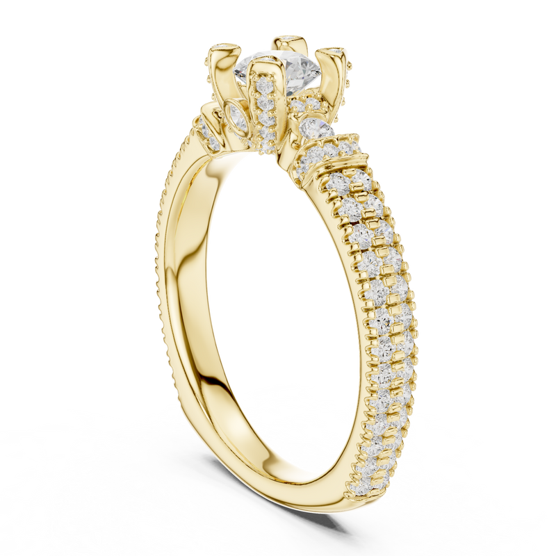 Ladies Ring LR-0296@7 - Yellow Gold - Image
