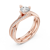 Ladies Ring LR-0299@7 - Rose Gold - Image