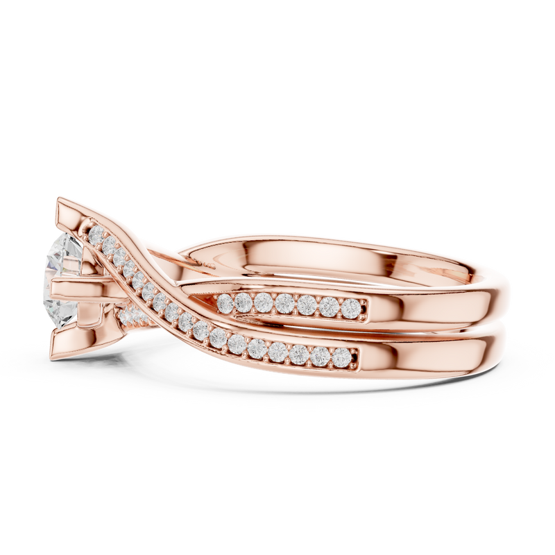Ladies Ring LR-0299@7 - Rose Gold - Image