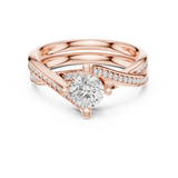 Ladies Ring LR-0299@7 - Rose Gold - Image