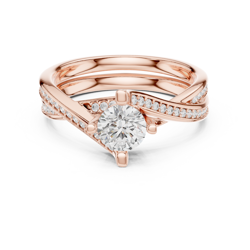 Ladies Ring LR-0299@7 - Rose Gold - Image