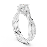 Ladies Ring LR-0299@7 - White Gold - Image