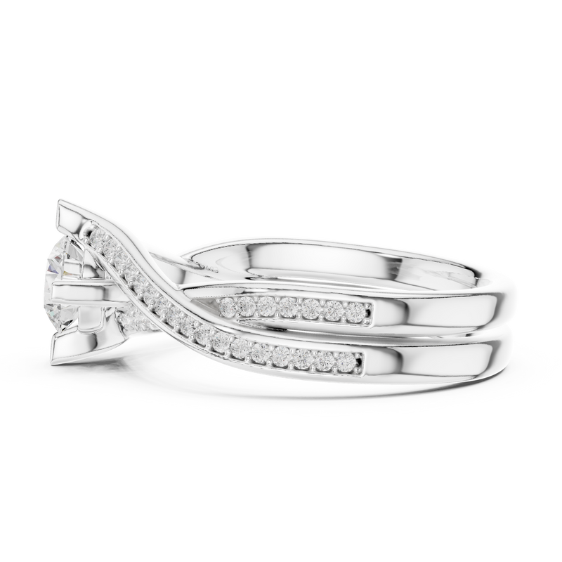 Ladies Ring LR-0299@7 - White Gold - Image