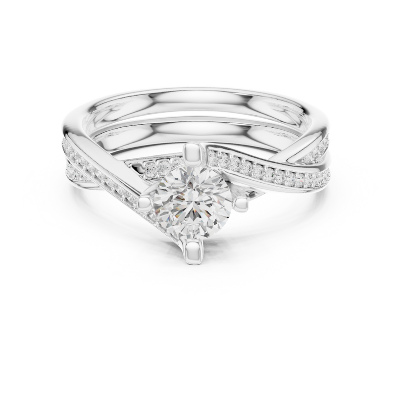 Ladies Ring LR-0299@7 - White Gold - Image