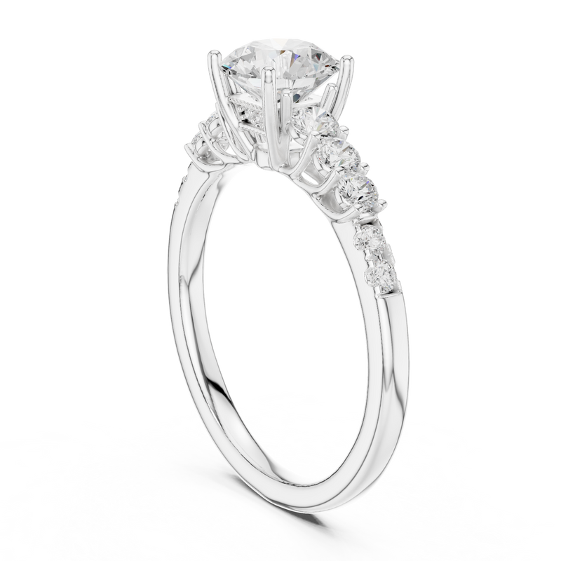 Ladies Ring LR-0300@7 - White Gold - Image
