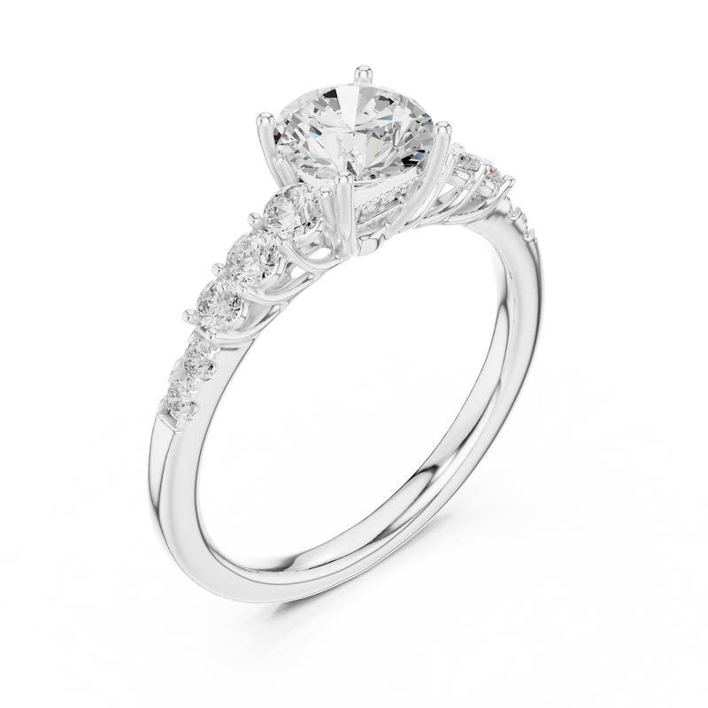 Ladies Ring LR-0300@7 - White Gold - Image