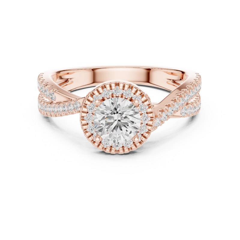 Ladies Ring LR-0301@7 - Rose Gold - Image