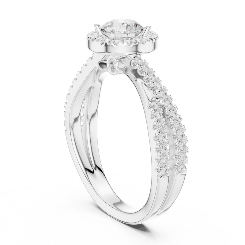 Ladies Ring LR-0301@7 - White Gold - Image