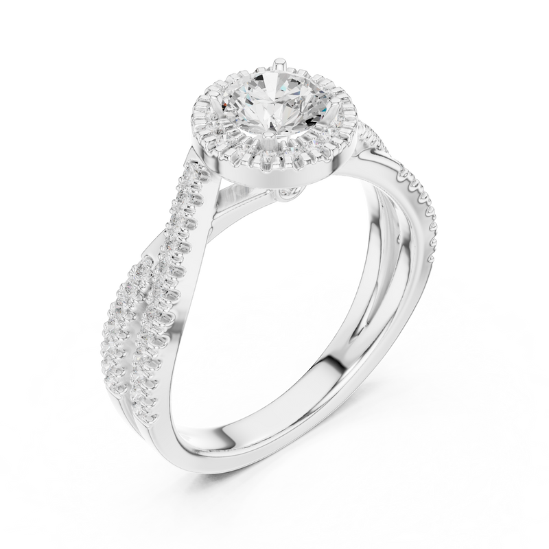 Ladies Ring LR-0301@7 - White Gold - Image