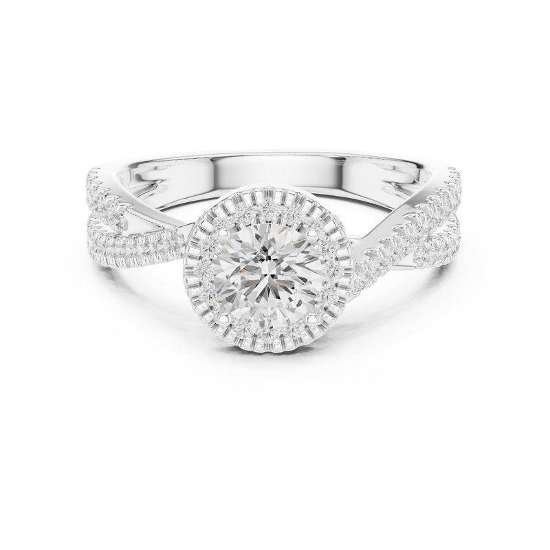 Ladies Ring LR-0301@7 - White Gold - Image