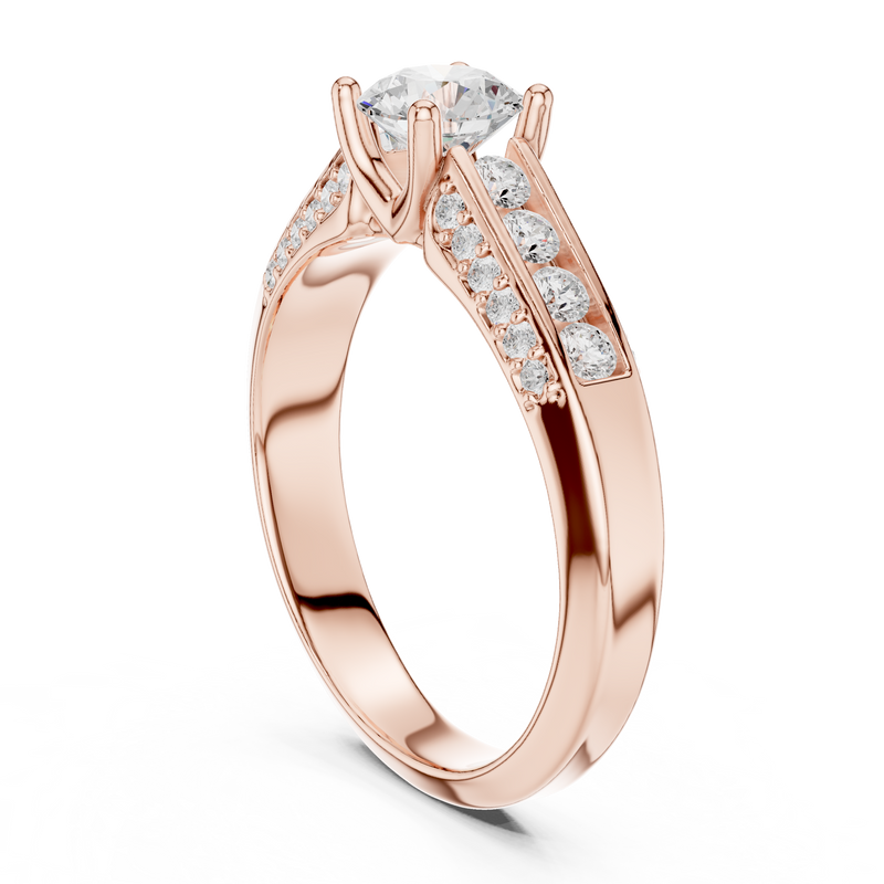 Ladies Ring LR-0303@7 - Rose Gold - Image