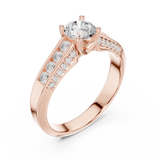 Ladies Ring LR-0303@7 - Rose Gold - Image
