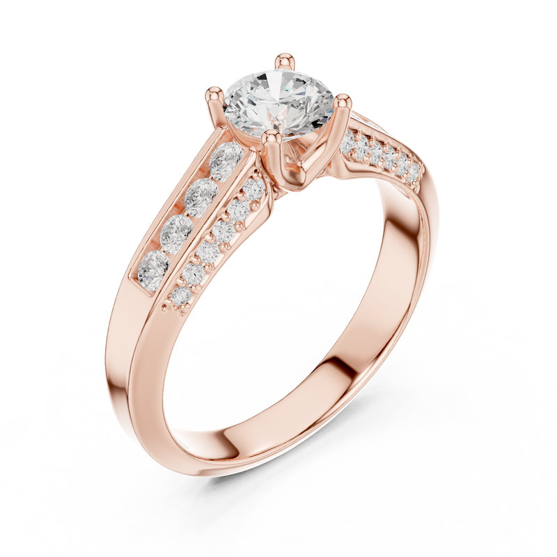 Ladies Ring LR-0303@7 - Rose Gold - Image