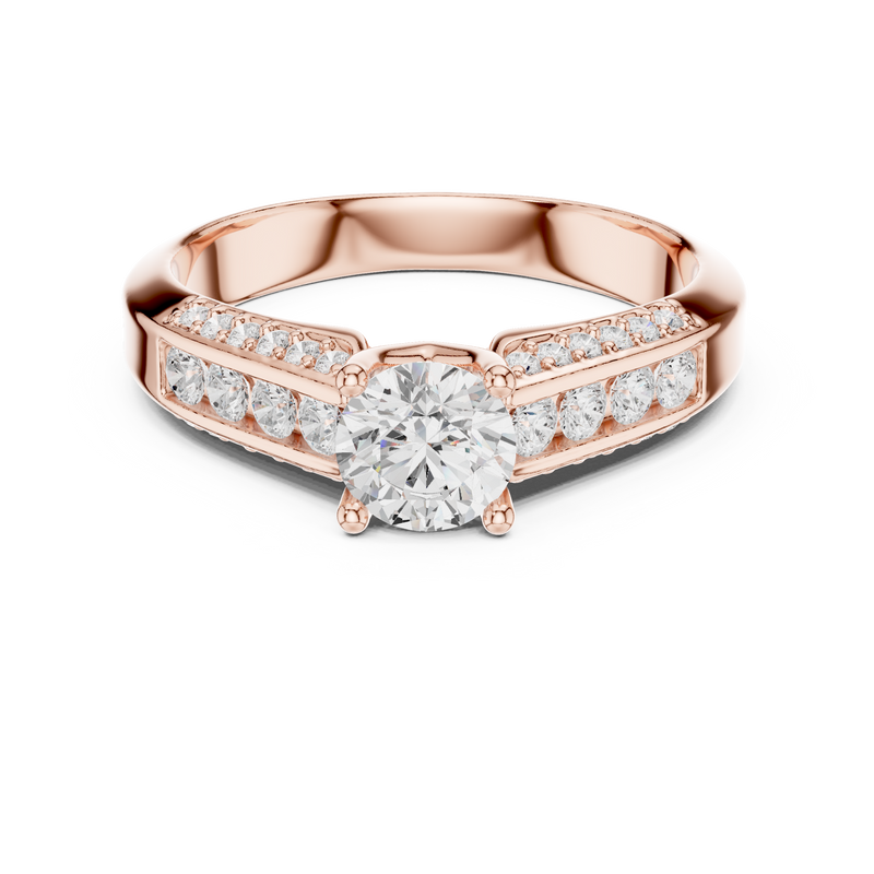 Ladies Ring LR-0303@7 - Rose Gold - Image