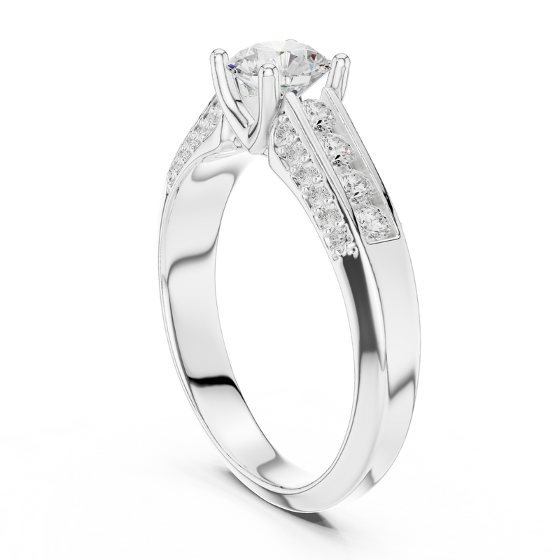 Ladies Ring LR-0303@7 - White Gold - Image