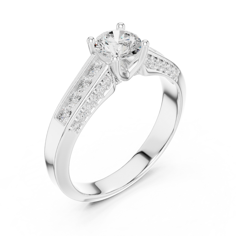 Ladies Ring LR-0303@7 - White Gold - Image