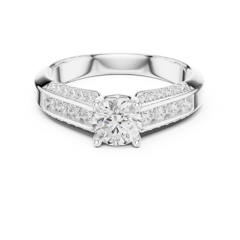 Ladies Ring LR-0303@7 - White Gold - Image
