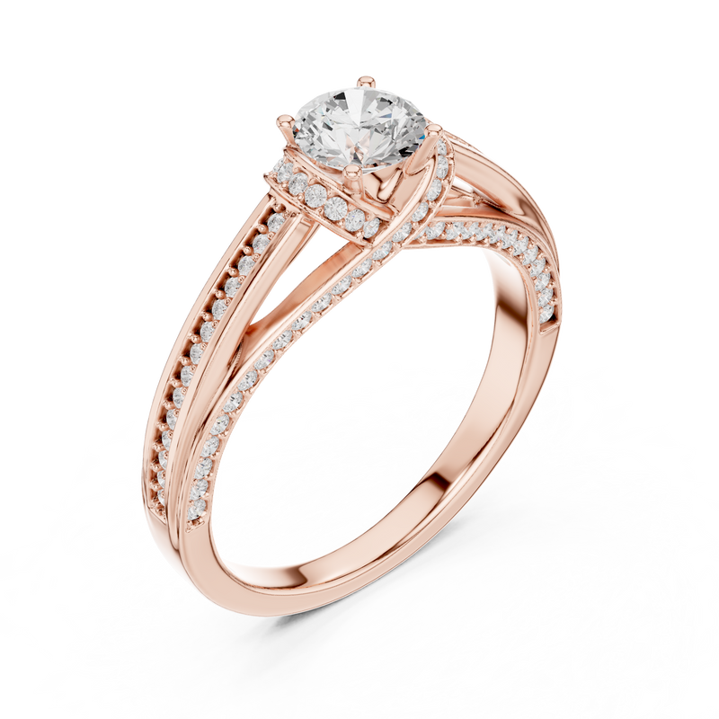 Ladies Ring LR-0304@7 - Rose Gold - Image