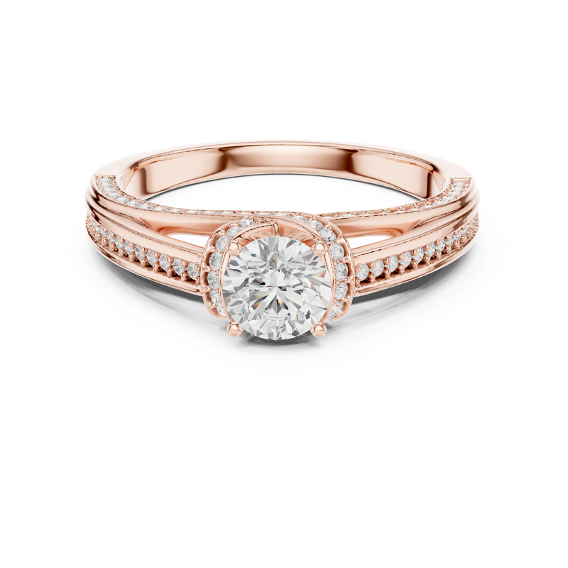 Ladies Ring LR-0304@7 - Rose Gold - Image